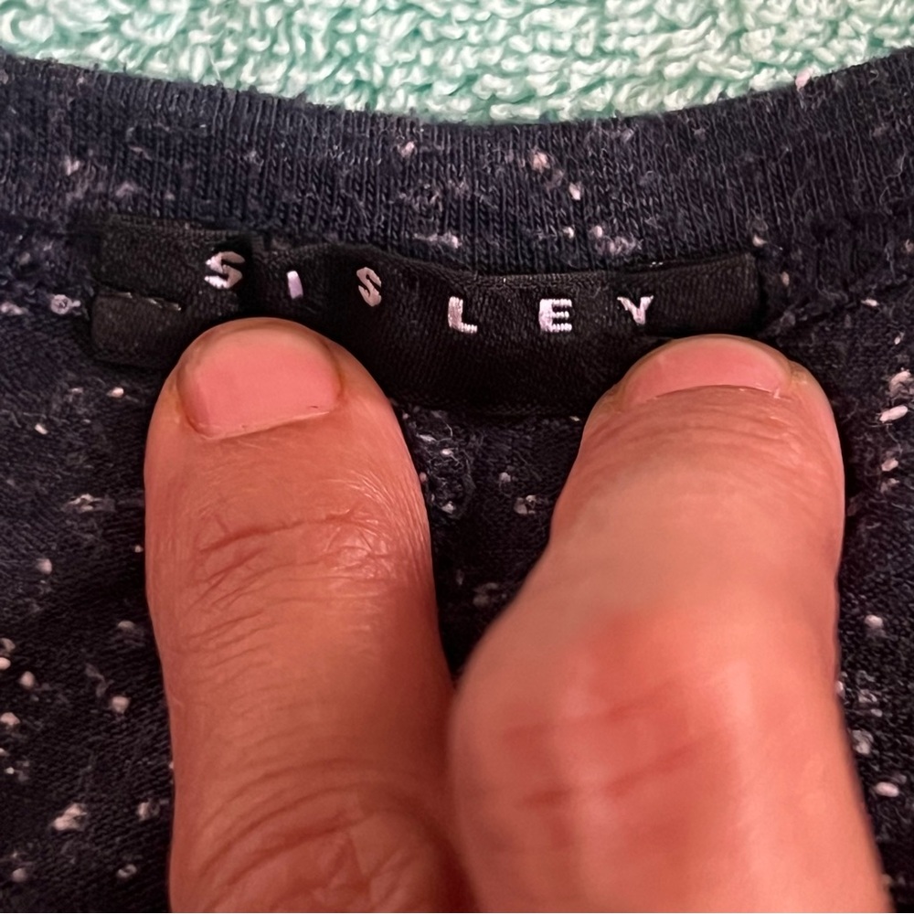 Sisley Long Sleeve Tee - Black with Pink Hearts - Picture 3 of 6